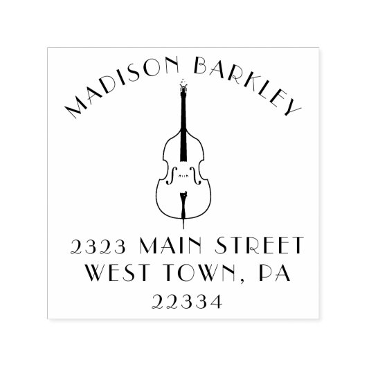 Upright Bass Musician Music Teacher Jazz Band Permastempel (Design)