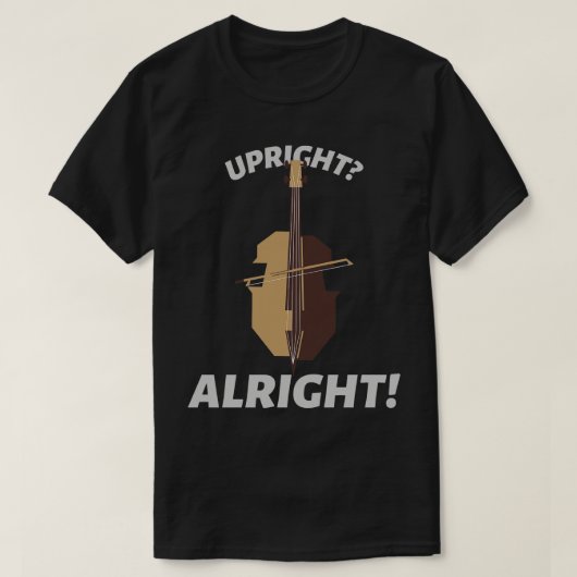 Upright Double Bass Player Orchestra T-Shirt (Design vorne)