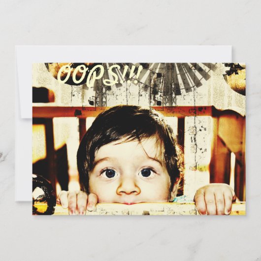 Ups! Es tut mir so leid! Karte (Vorderseite)