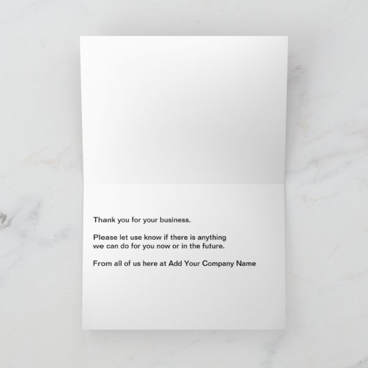 Upscale Dankeschön Karten (Innenseite)