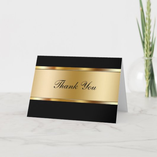 Upscale Elegant Thank You Cards Dankeskarte (Vorderseite)