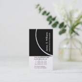 Upscale elegantes luxuriöses berufliches visitenkarte (Stehend Vorderseite)