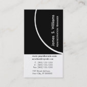 Upscale elegantes luxuriöses berufliches visitenkarte (Vorderseite)