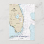 Upscale #Nautical South Florida #Wedding Details Begleitkarte (Rückseite)