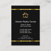 Upscale Real Anwesen Broker Vertical Business Card Visitenkarte (Vorderseite)