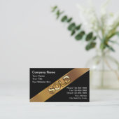 Upscale Real Anwesen Business Cards Visitenkarte (Stehend Vorderseite)