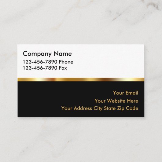 Upscale Real Anwesen Business Cards Visitenkarte (Rückseite)