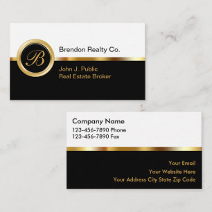 Upscale Real Anwesen Business Cards Visitenkarte