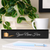 Upscale Real Anwesen Desk Accessory Namensplakette