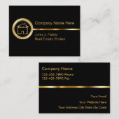 Upscale wirkliche Anwesen-Geschäfts-Karten Visitenkarte (Vorne/Hinten)