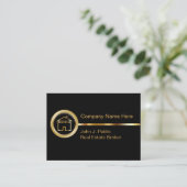 Upscale wirkliche Anwesen-Geschäfts-Karten Visitenkarte (Stehend Vorderseite)