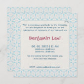 Upsherin First Haircut Jüdischer Junge 3. Geburtst Einladung (Vorne/Hinten)