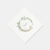 Upsherin Forest Animal Napkins Serviette (Ecke)