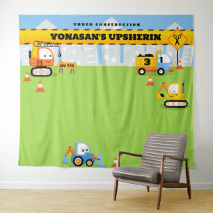 Upsherin Personalisierte Niedliche Konstruktion BA Wandteppich