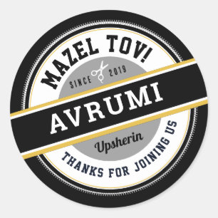 Upsherin Personalisierte Stickers mit Namen