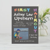 upshern upshernish Upsherin Einladung (Stehend Vorderseite)