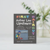 Upshern Upshernish Upsherin Postcard Einladung Postkarte (Stehend Vorderseite)