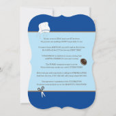 Upsherner oder Upsherin First Hair Cut Celebration Einladung (Rückseite)