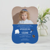 Upsherner oder Upsherin First Hair Cut Celebration Einladung (Stehend Vorderseite)