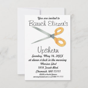 Upshernish Einladung Upshern Upsherin Einladungen