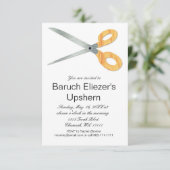 Upshernish Einladung Upshern Upsherin Einladungen (Stehend Vorderseite)