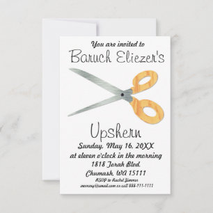 Upshernish Einladung Upshern Upsherin Einladungen