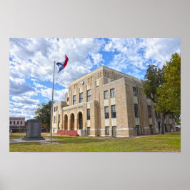 Upshur Landkreis Courthouse, Gilmer, Texas Poster