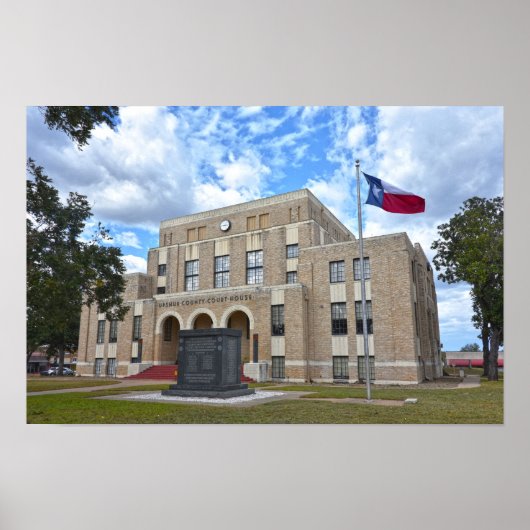 Upshur Landkreis Courthouse, Gilmer, Texas Poster (Vorne)