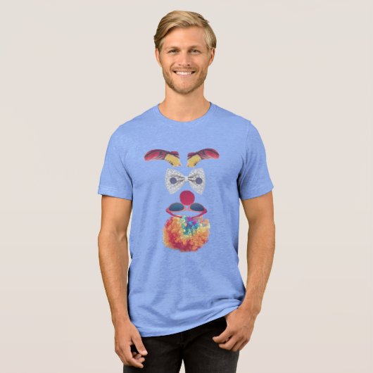 Upside Clown Tri-Blend Shirt (Vorderseite voll)