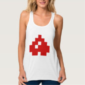 Upside Down 8 Bit Pixel Heart Tank Top (Vorderseite)