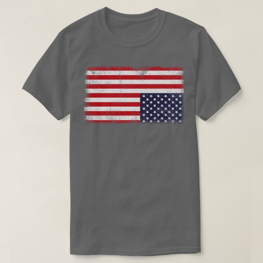 Upside Down American Flag Not United Staaten U T-Shirt (Design vorne)