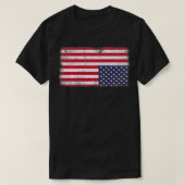 Upside Down American Flag Not United Staaten U T-Shirt (Design vorne)