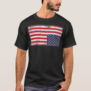 Upside Down American Flag Not United Staaten U T-Shirt