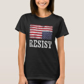 Upside Down American Flag Resist Distress United S T-Shirt (Vorderseite)