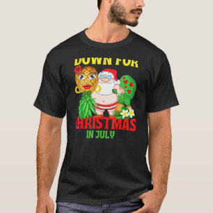 Upside Down Ananas Santa im Juli Mitte Jahr Chris T-Shirt
