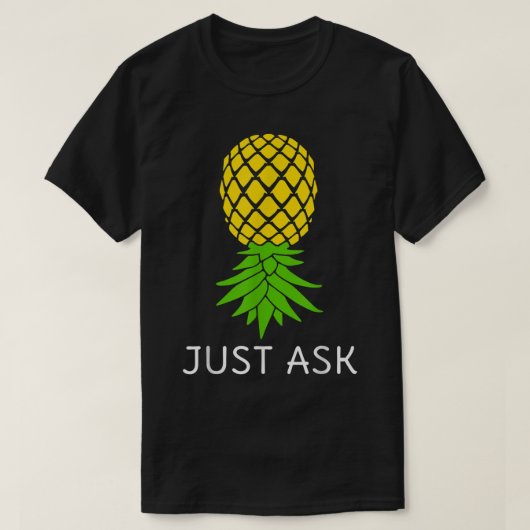 Upside Down Ananas Shirt Sharing Swinger (Design vorne)