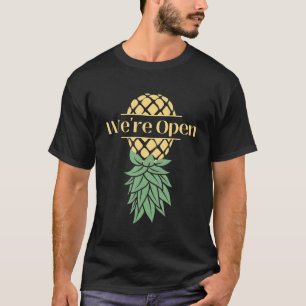 Upside Down Ananas Wir sind offene Swingers T-Shirt
