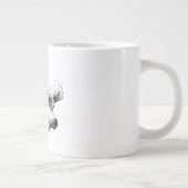 Upside-Down-Freude Jumbo-Tasse (Rechts)