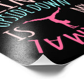 Upside Down Is Normal Gymnastics Gymnast Gymnastic Fotodruck (Ecke)