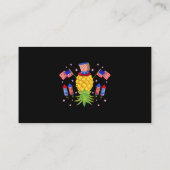 Upside Down Pineaple Swinger Power 4. Juli USA Visitenkarte (Rückseite)