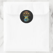 Upside Down Pineapple Cruise Subtle Swinger Funny  Runder Aufkleber (Tasche)