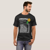 Upside Down Pineapple Pineapple Nutrition Facts Sw T-Shirt (Vorne ganz)
