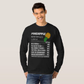 Upside Down Pineapple Pineapple Nutrition Facts Sw T-Shirt (Vorne ganz)