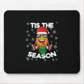 Upside Down Pineapple Santa Tis Season Christmas S Mousepad (Vorne)