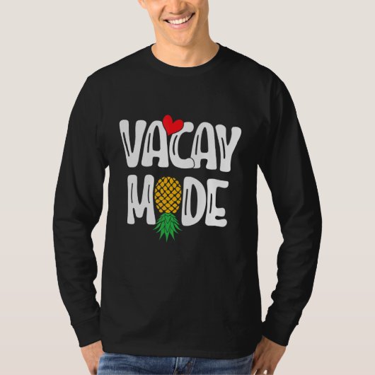Upside Down Pineapple Sharing Swinger Vacation T-Shirt (Vorderseite)