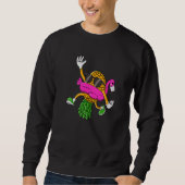 Upside Down Pineapple Swinger Flamingo for Men Wom Sweatshirt (Vorderseite)