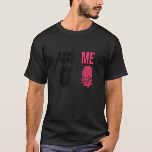 Upside Down Pineapple To Vanilla Swinger Joke  3 T-Shirt (Vorderseite)