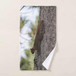 Upside Down Squirrel Towel Set