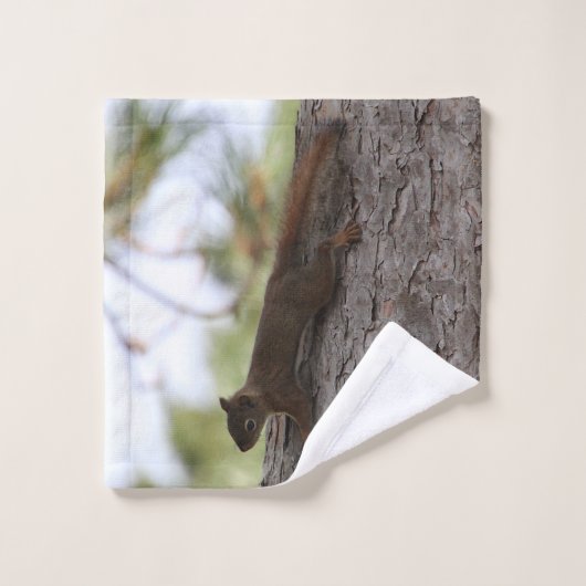 Upside Down Squirrel Towel Set (Waschlappen)