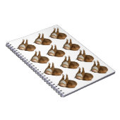 Upside-Down Sunshine Cat Notizblock (Rechte Seite)